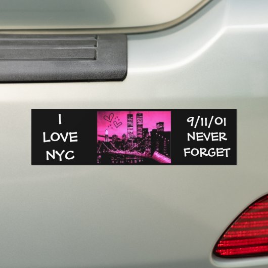 I LIEBE NYC, 9/11/01 AUTOAUFKLEBER (Auf Auto)