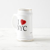 I Liebe NYC Bierglas (Vorderseite Links)