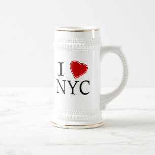 I Liebe NYC Bierglas