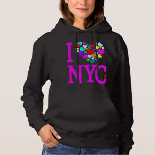 I Liebe NYC Hoodie Heart Design New York City Gesc