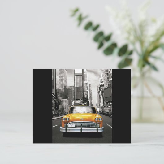 I Liebe NYC - New York Taxi Postkarte (Stehend Vorderseite)