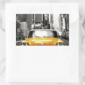 I Liebe NYC - New York Taxi Rechteckiger Aufkleber (Tasche)