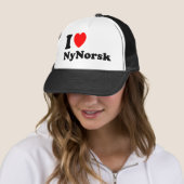 I Liebe Nynorsk Truckerkappe (Beispiel)