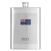 I Liebe NZ Classic Flask Flachmann (Vorderseite)