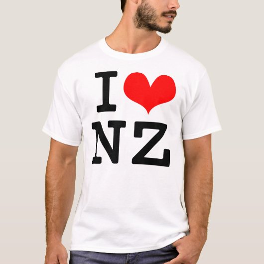 I Liebe NZ T-Shirt (Vorderseite)