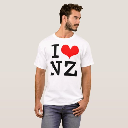 I Liebe NZ T-Shirt (Vorne ganz)