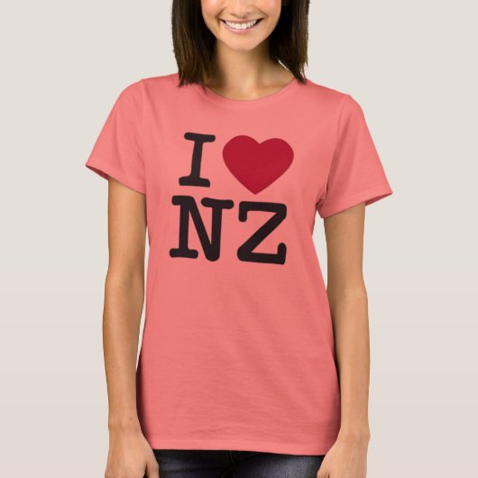 I Liebe NZ T - SHIRT (Vorderseite)