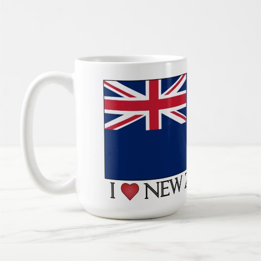 I Liebe NZ Tasse (Links)