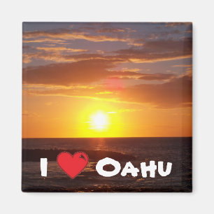 I Liebe Oahu Magnet