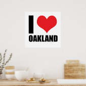 I Liebe Oakland Poster (Küche)