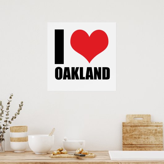 I Liebe Oakland Poster (Küche)