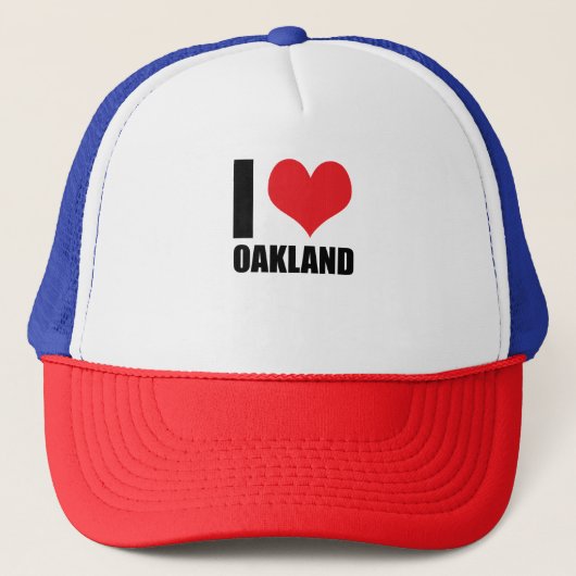 I Liebe Oakland Truckerkappe (Vorderseite)
