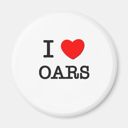 I Liebe Oars Magnet (Vorne)