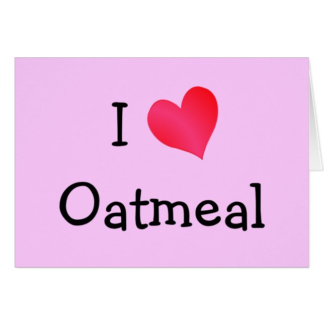 I Liebe Oatmehl (Vorderseite (Horizontal))