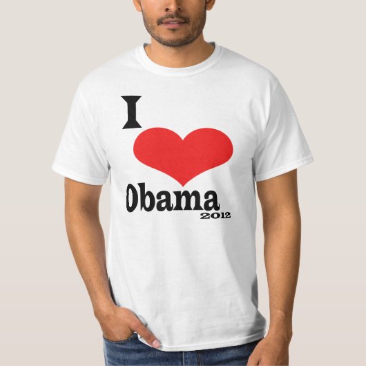 I Liebe Obama 2012 T-Shirt (Vorderseite)