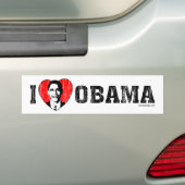 I Liebe Obama Autoaufkleber (Auf Auto)