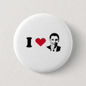 I Liebe Obama Button (Vorderseite)