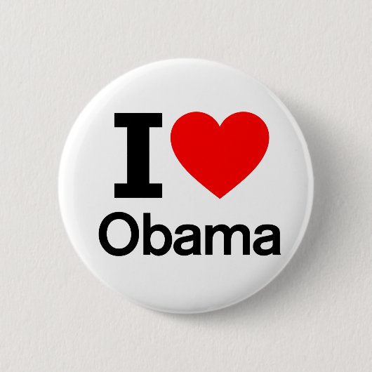 I Liebe Obama Button (Vorderseite)