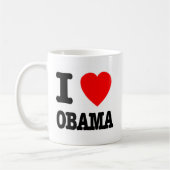 I Liebe Obama Kaffeetasse (Links)