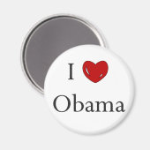 I Liebe Obama Magnet (Vorderseite/Rückseite)