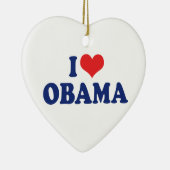 I Liebe Obama Ornament (Rechts)