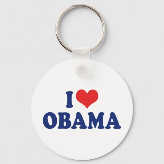 I Liebe Obama Schlüsselanhänger (Vorderseite)