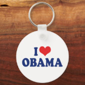 I Liebe Obama Schlüsselanhänger (Vorderseite)