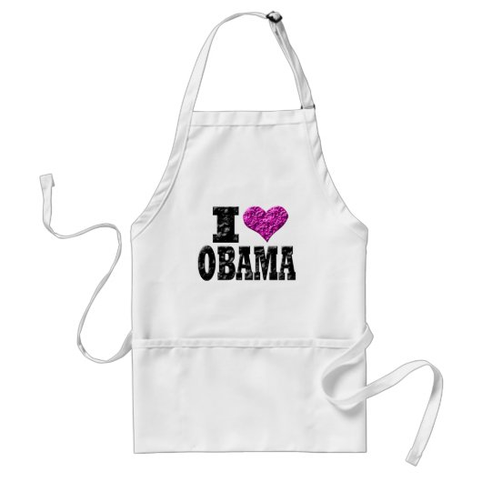 I Liebe Obama Schürze (Vorne)