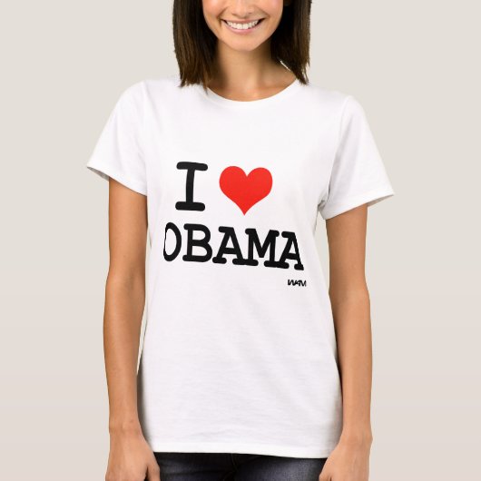 I Liebe Obama T-Shirt (Vorderseite)