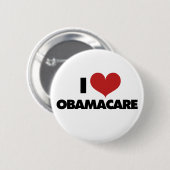 I Liebe Obamacare Button (Vorne & Hinten)