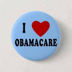 I LIEBE OBAMACARE T - Shirts, Hoodies, Tassen Button
