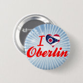 I Liebe Oberlin, Ohio Button (Vorne & Hinten)