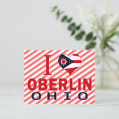 I Liebe Oberlin, Ohio Postkarte (Stehend Vorderseite)