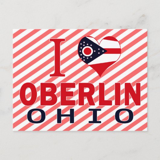 I Liebe Oberlin, Ohio Postkarte (Vorderseite)