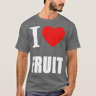 I Liebe Obst für Männer Frauen und Schüler Vegetar T-Shirt
