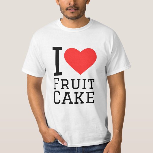 I Liebe Obstkuchen T-Shirt (Vorderseite)