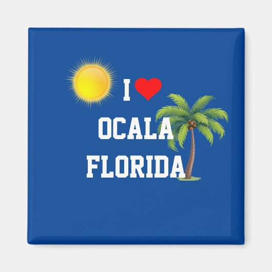 I Liebe Ocala, Florida Magnet (Vorne)
