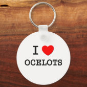 I Liebe OCELOTS Schlüsselanhänger (Vorderseite)