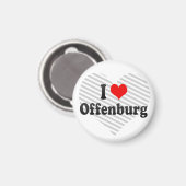I Liebe Offenburg, Deutschland Magnet (Vorderseite/Rückseite)