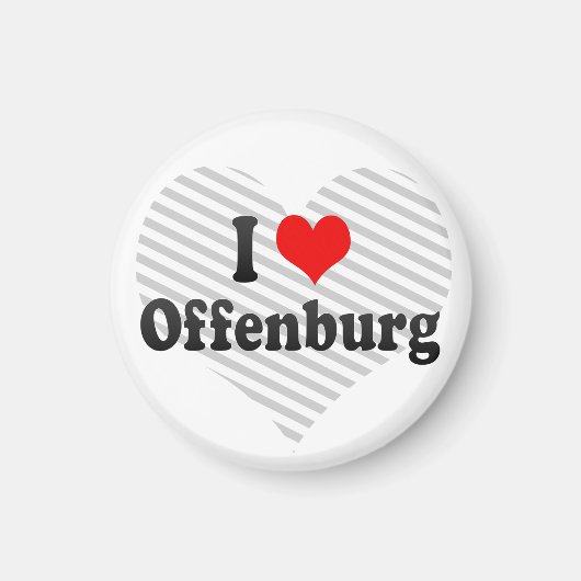 I Liebe Offenburg, Deutschland Magnet (Vorne)
