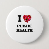 I Liebe-öffentliches Gesundheitswesen Button (Vorderseite)