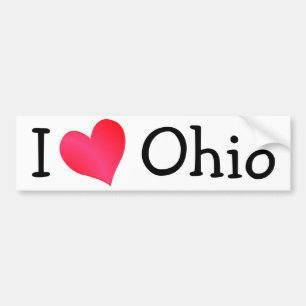 I Liebe Ohio Autoaufkleber