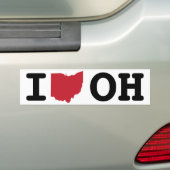 I Liebe Ohio Autoaufkleber (Auf Auto)