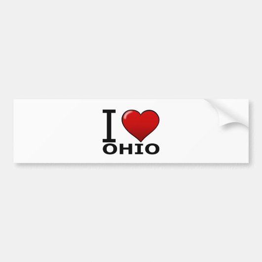 I LIEBE OHIO AUTOAUFKLEBER (Vorne)