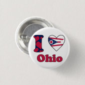 I Liebe Ohio Button (Vorne & Hinten)