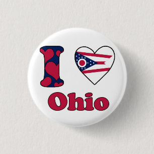 I Liebe Ohio Button
