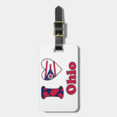 I Liebe Ohio Gepäckanhänger (Vorderseite vertikal)