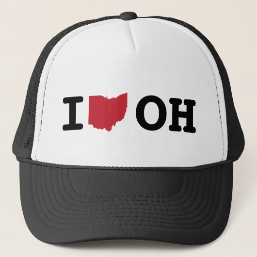 I Liebe-Ohio-Hut Truckerkappe (Vorderseite)