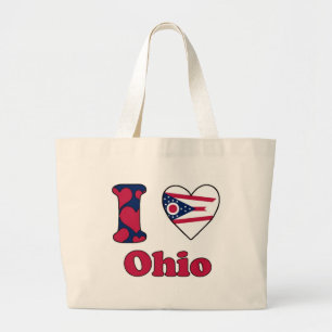 I Liebe Ohio Jumbo Stoffbeutel