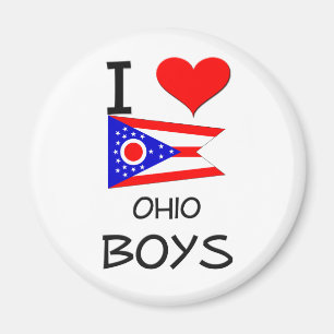 I Liebe-Ohio-Jungen Magnet